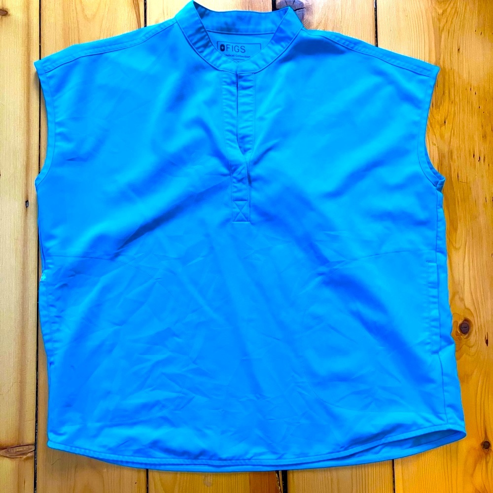 FIGS Teal Rafaela Top-Medium